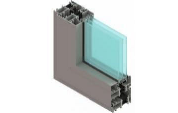 Окна и двери, изготавливаемые из алюминиевого профиля СИАЛ серия КПТ 74 (Россия) с двухкамерным энергосберегающим стеклопакетом